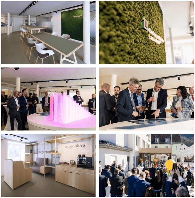 News Moodboard der neuen LLB Filiale