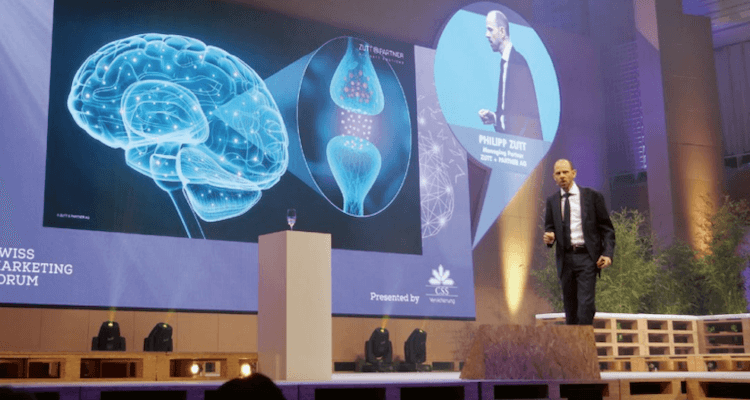 Bild vom Neuromarketing-Referat am Swiss Marketing Forum 2019