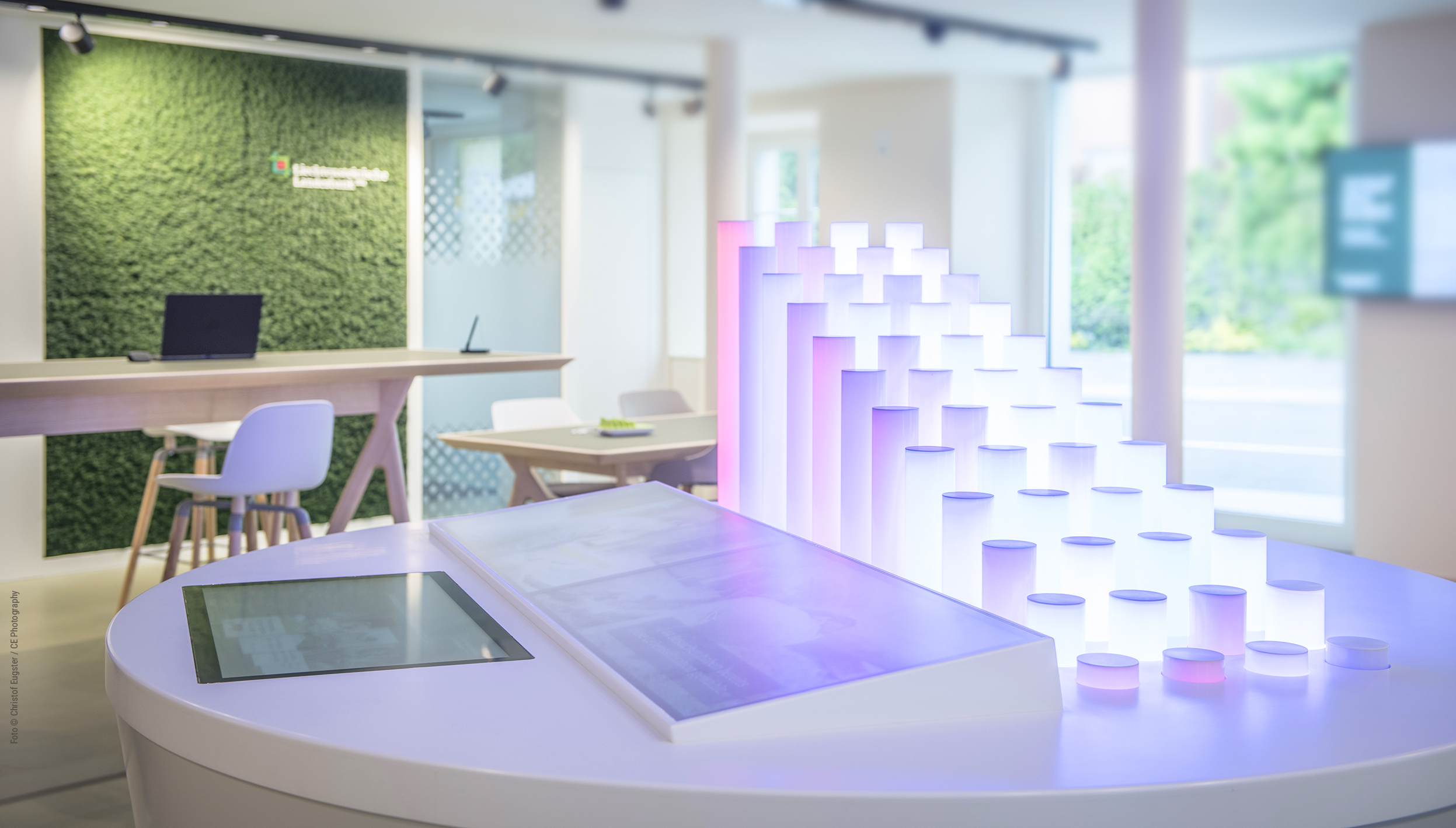 Das Bankorama in der LLB-Filiale in Eschen.